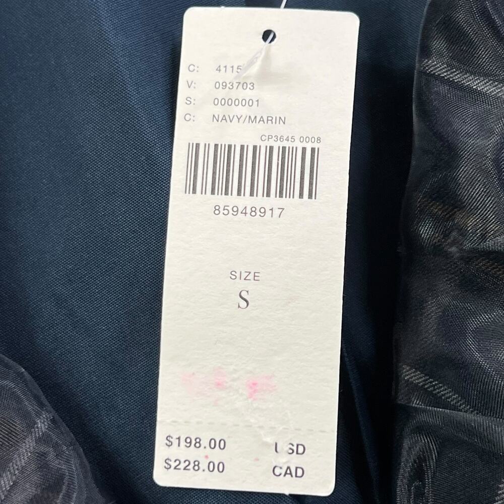 By Anthropologie Tulle Overlay Plaid Blazer Size Small NEW - Picture 7 of 9